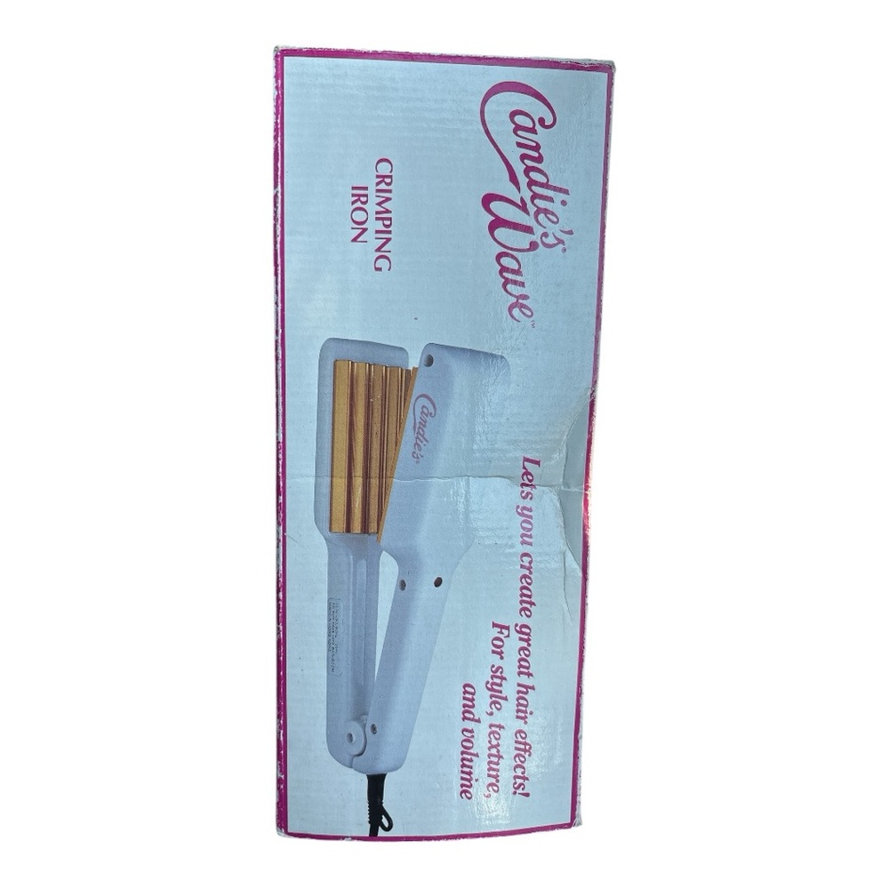 Candie's Wave White and Gold Crimping Iron take a trip back a couple decades :)